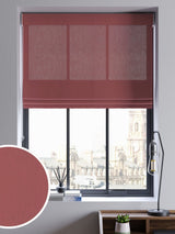 Next Raspberry Pink Washed Cotton Linen Made to Measure Roman Blind- Buy online at McGrocer