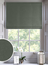 Next Roman Blind Green Nikki Made To Measure- Buy online at McGrocer