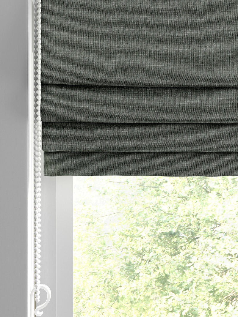 Nikki made to measure green roman blind (British brand)