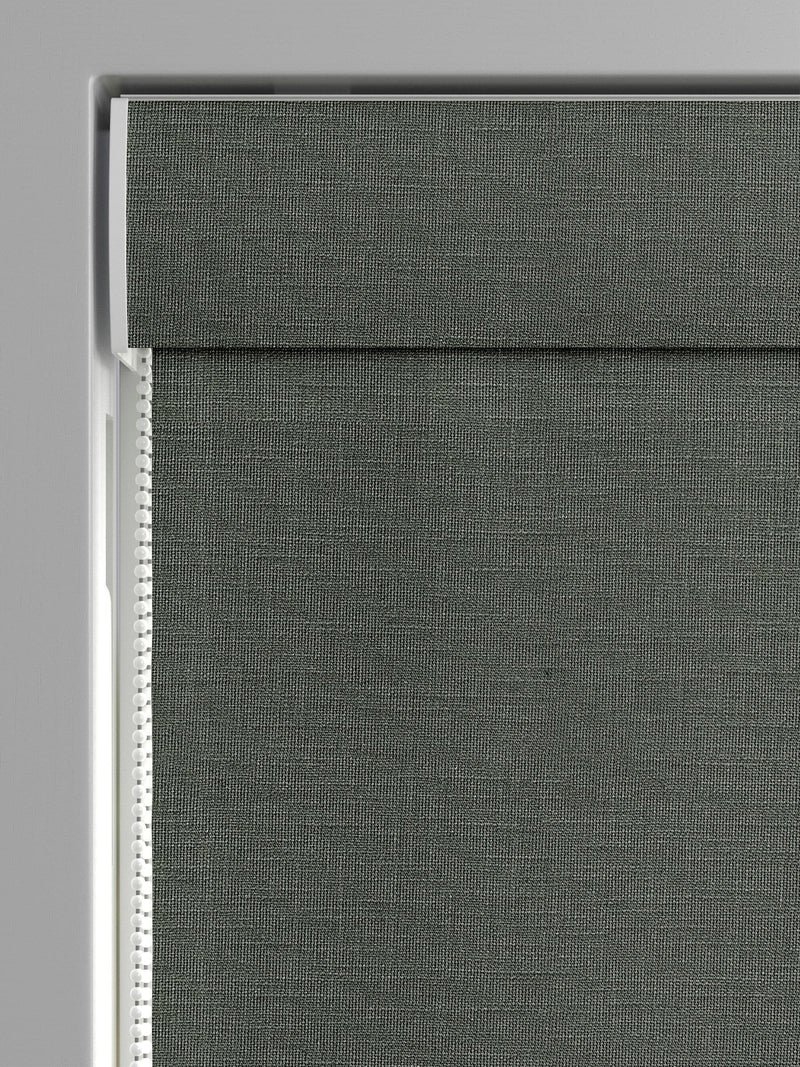 Nikki made to measure green roman blind (British brand)