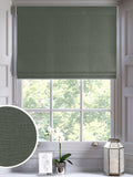 Nikki made to measure green roman blind (British brand)