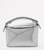 Loewe mini python skin Puzzle Edge handbag, imported from the UK