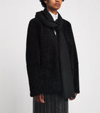 Harrods wool geometric jacquard scarf (British brand)