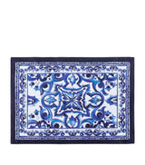 Harrods Cotton Placemat and Napkin Set with Majolica Print, Placemat 53x30cm, Napkin 50x50cm- Buy online at McGrocer