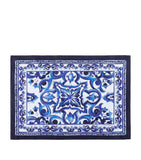 Dolce&Gabbana Majolica print cotton placemat and napkin set with 53x30cm placemat and 50x50cm napkin - British product