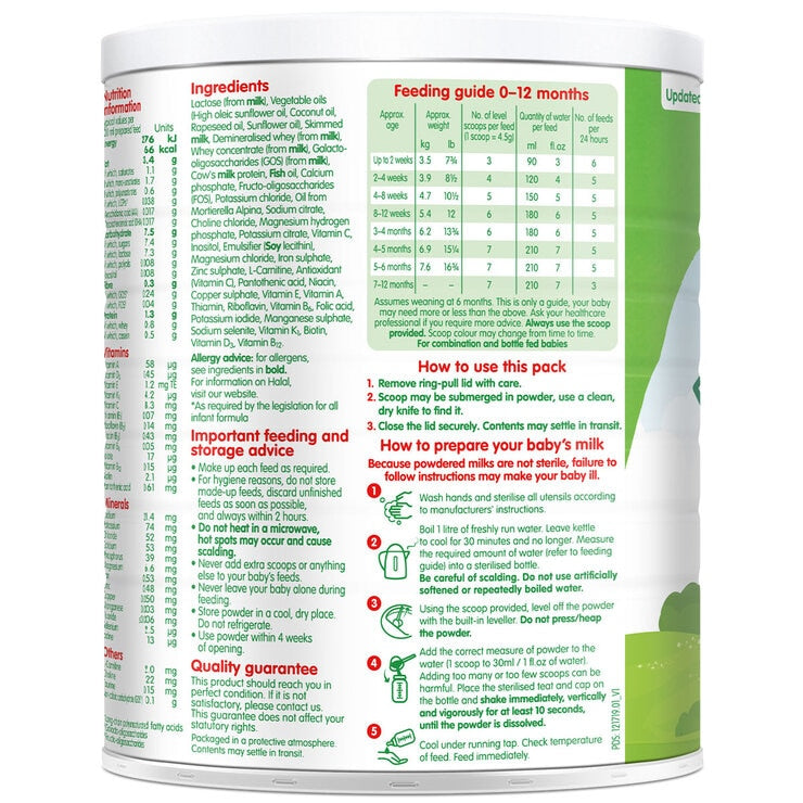 Cow & Gate First infant milk powder stage 1 3 x 700g - British product
