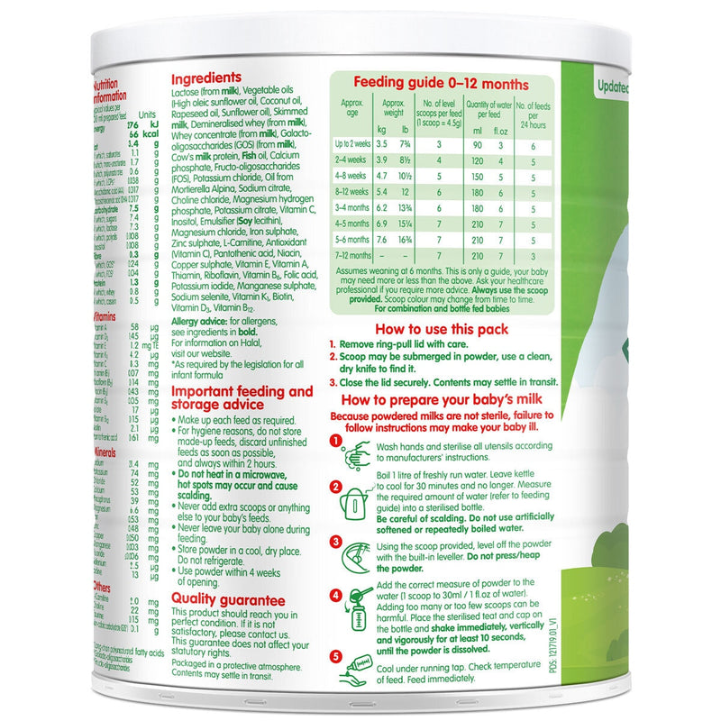 Cow & Gate First infant milk powder stage 1 3 x 700g - British product