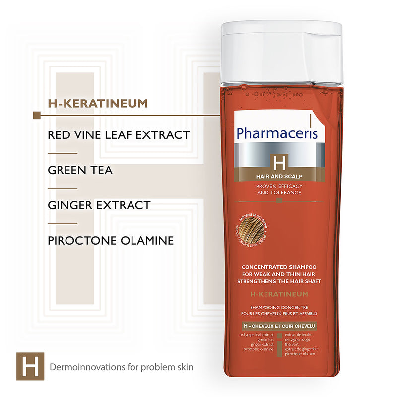 Pharmaceris H strengthening shampoo 250ml, UK version