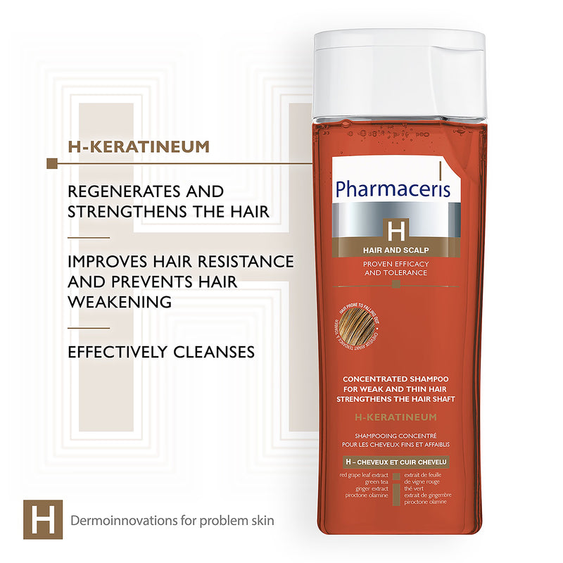 Pharmaceris H strengthening shampoo 250ml, UK version