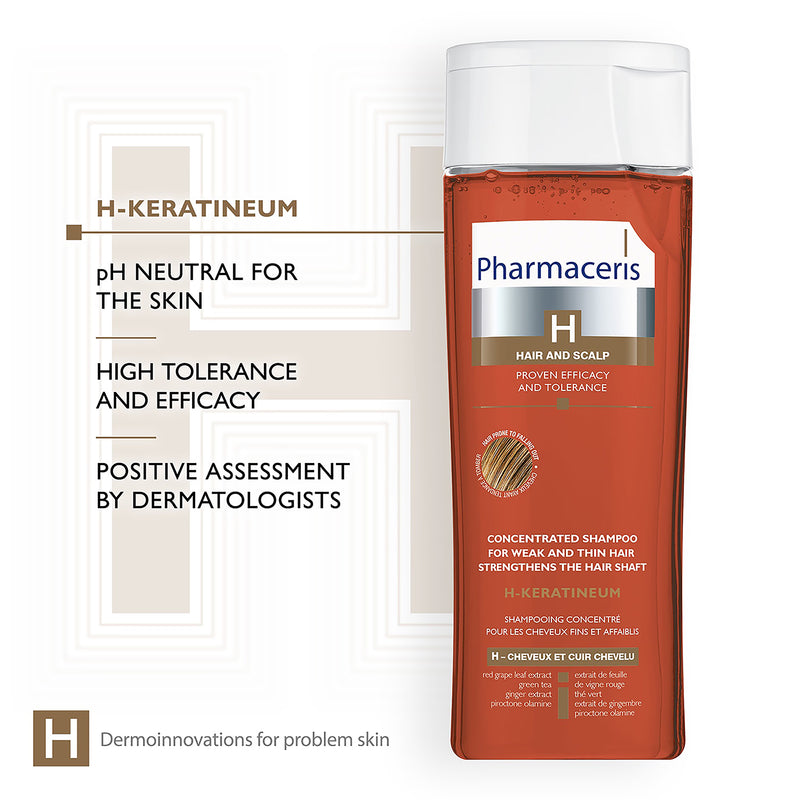 Pharmaceris H strengthening shampoo 250ml, UK version