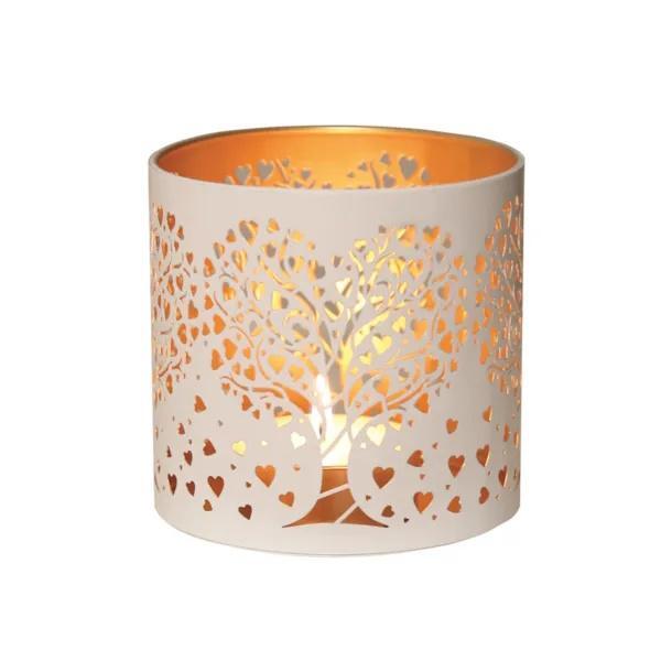 Aroma 3-in-1 white heart tree wax melt burner (British brand)