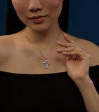 Chopard Happy Diamonds cross necklace 18kt white gold (British brand)