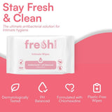 Freshwipes unscented intimate wipes (British brand)