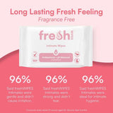 Freshwipes unscented intimate wipes (British brand)