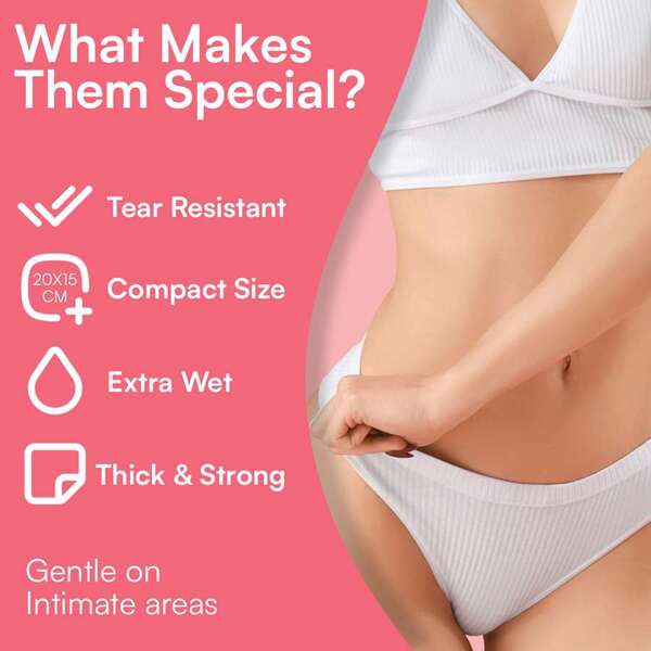 Freshwipes unscented intimate wipes (British brand)