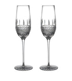 Waterford Irish lace pattern champagne flutes set of 2, 325ml (British brand)
