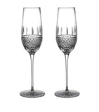 Waterford Irish lace pattern champagne flutes set of 2, 325ml (British brand)