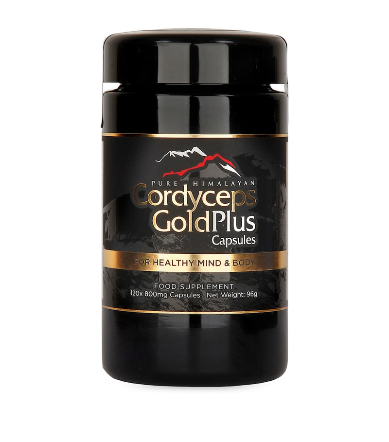 Pure Himalayan Cordyceps Gold Plus dietary supplement 120 capsules, imported from the UK