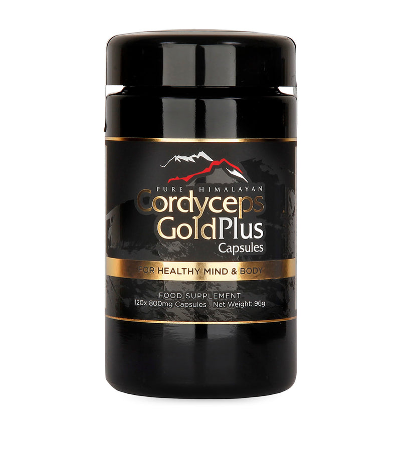 Pure Himalayan Cordyceps Gold Plus dietary supplement 120 capsules, imported from the UK