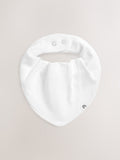White baby bibs 5 pack - British product