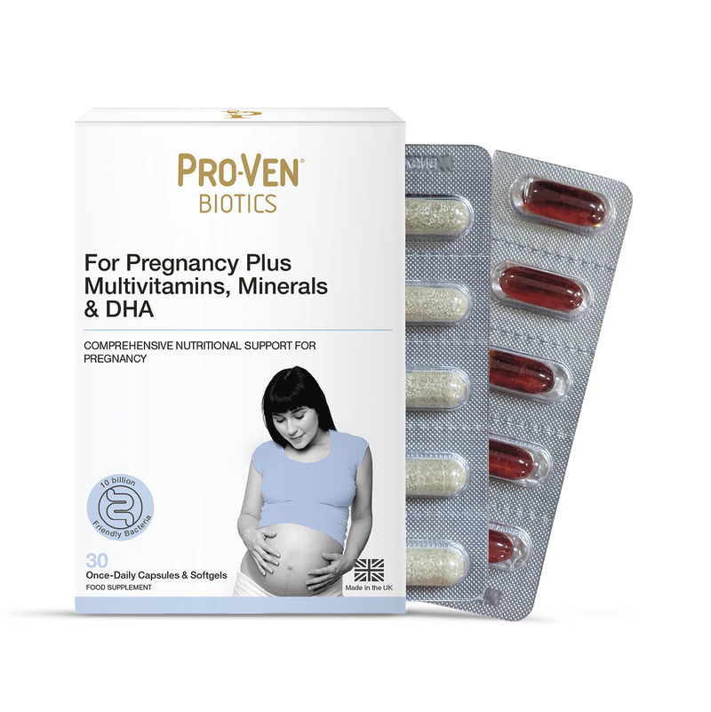 Pro-Ven Pregnancy Plus 30 Capsules and Softgels, imported from the UK