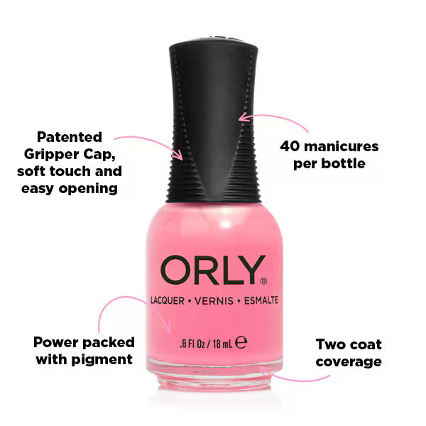 Vernis à ongles Orly Bubblegum Pop 18ml, version UK