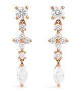 Harrods Anita Ko Rose Gold and Diamond Vivi Drop Earrings- Buy online at McGrocer