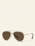 Burberry aviator sunglasses gold brown, imported from the UK