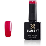 Bluesky dark pink gel nail polish bottle - British product