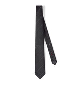 Harrods Brunello Cucinelli Silk-Cotton Stripe Tie- Buy online at McGrocer