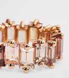 Suzanne Kalan eternity ring rose gold mixed sapphires - British product
