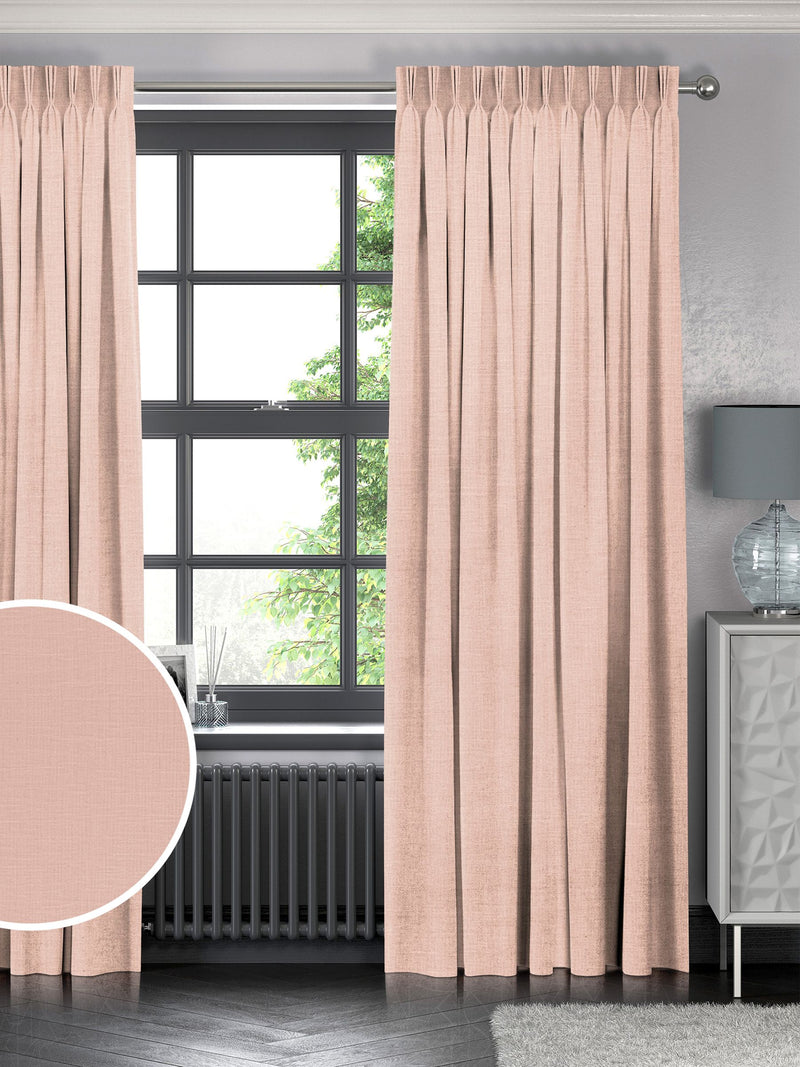 Nikki pink made to measure curtains, imported from the UK