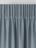 Blue Nikki made to measure cotton linen curtains, imported from the UK