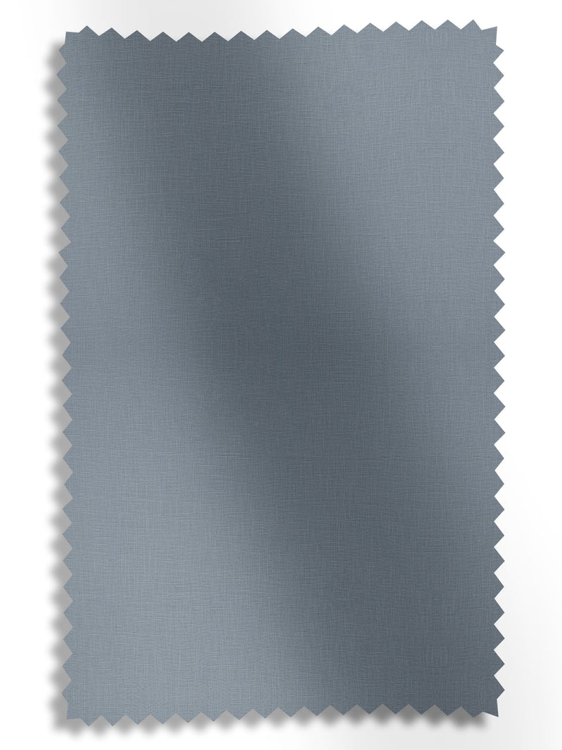 Blue Nikki made to measure cotton linen curtains, imported from the UK