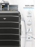 Flight Knight charcoal suitcase set of 2, imported from the UK