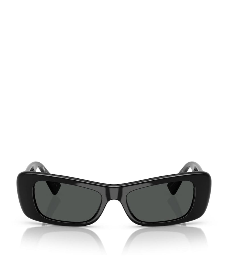Versace acetate rectangular sunglasses with UV protection - British product