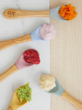 JoJo Maman Bébé bamboo weaning spoons 5-pack - British product