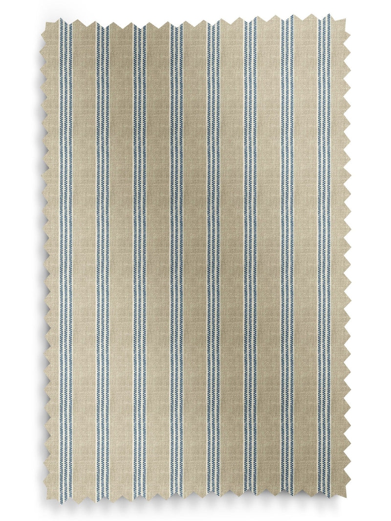 Emily Bond Indigo Blue George Stripe Roman blind, UK version