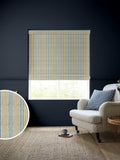 Emily Bond Indigo Blue George Stripe Roman blind, UK version