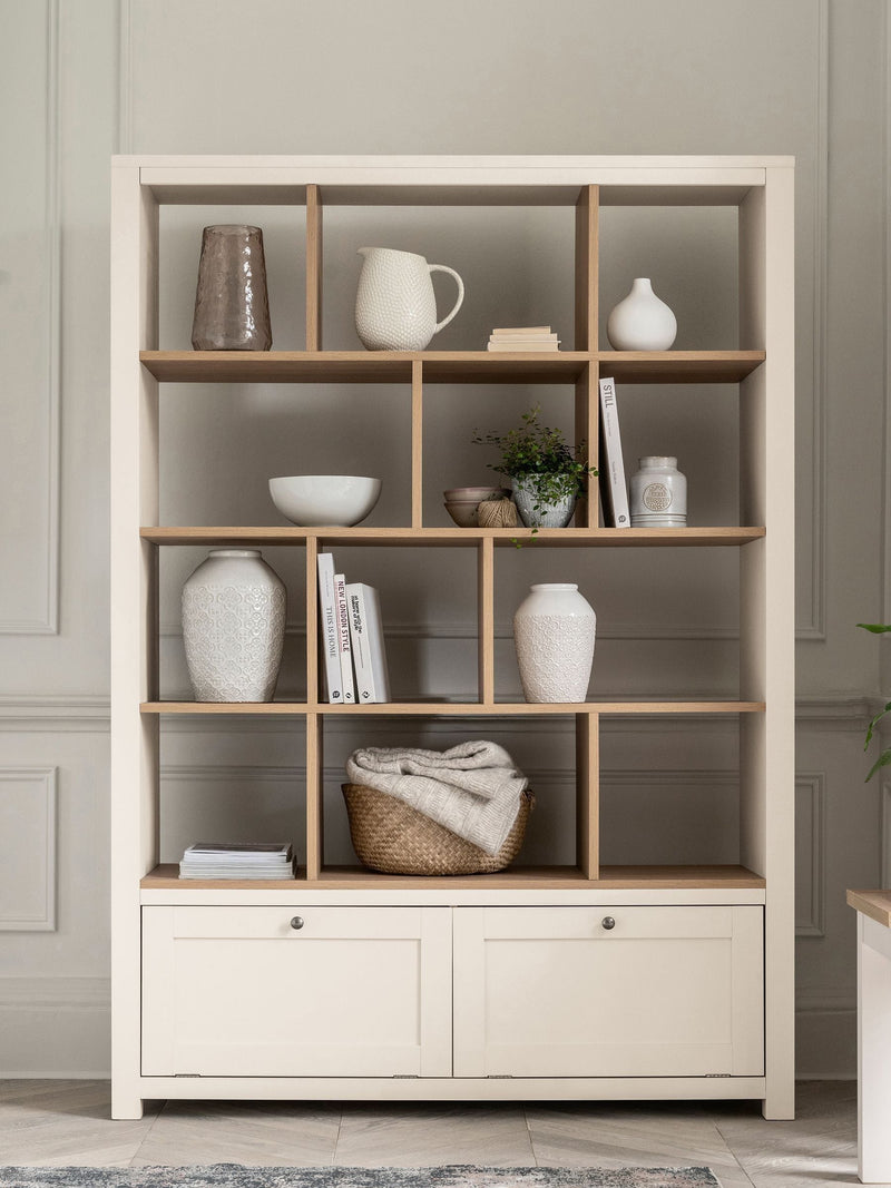 Malvern display shelf cream oak effect (British brand)