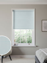 Next Next Fester Teal Blue Made to Measure Roller Blind- Buy online at McGrocer