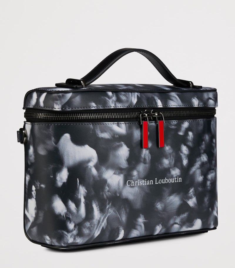 Christian Louboutin Tactical cross-body calfskin bag red zips - British product