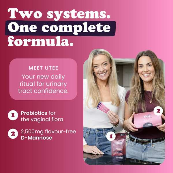 Extracted Utee urinary tract supplement with D-Mannose and probiotics - British product