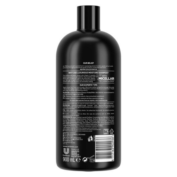 TRESemm Rich Moisture Shampoo for Dry Damaged Hair 900ml GOODS Superdrug