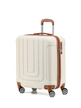 Next Flight Knight Cream 8-Wheel ABS Hard Case Cabin Suitcase 56x45x25cm- Buy online at McGrocer