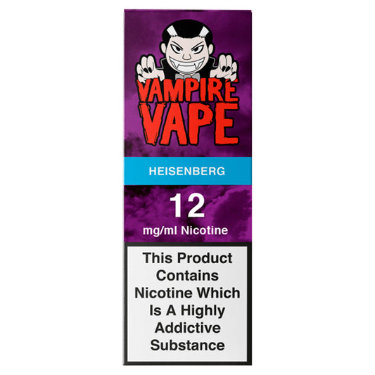 Vampire Vape Heisenberg Nicotine 12mg/ml 10ml smoking control Sainsburys   