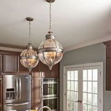 Feiss Adams 4 light pendant chandelier in 2 finishes - British product