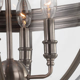 Feiss Adams 4 light pendant chandelier in 2 finishes - British product