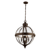 Costco UK Feiss Adams 4 Light Pendant Chandelier British Bronze- Buy online at McGrocer