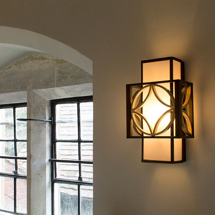 Feiss Remy wall light Parisienne Gold Heritage Bronze - British product